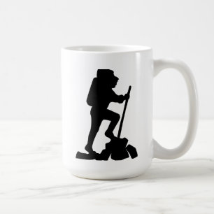 Wandern Adventure Silhouette Tasse, Nature Lover G Kaffeetasse