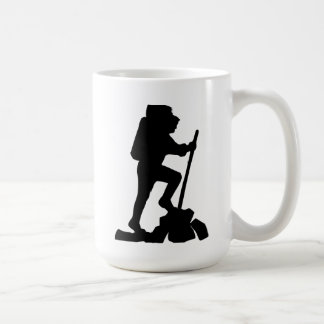 Wandern Adventure Silhouette Tasse, Nature Lover G Kaffeetasse