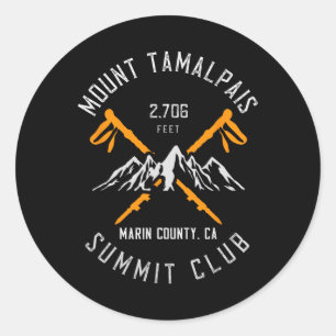Wandern am Mount Tamalpais, Marin County, Kaliforn Runder Aufkleber