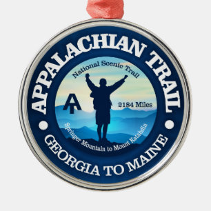Wandern (appalachische Spur) 2 Ornament Aus Metall