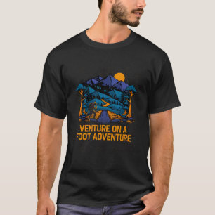Wandern auf dem Fuß Adventure Camping Wandern T-Shirt