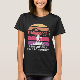 Wandern auf dem Fuß Adventure Camping Wandern T-Shirt
