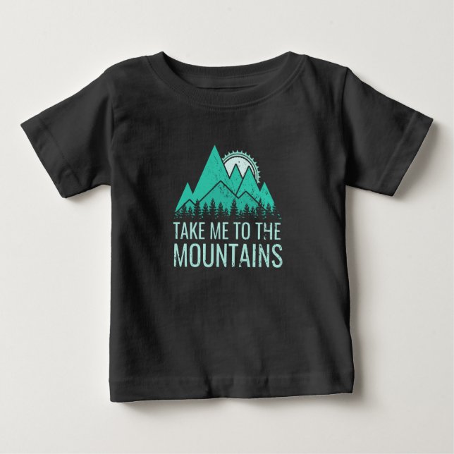 Wandern Baby T-shirt (Vorderseite)