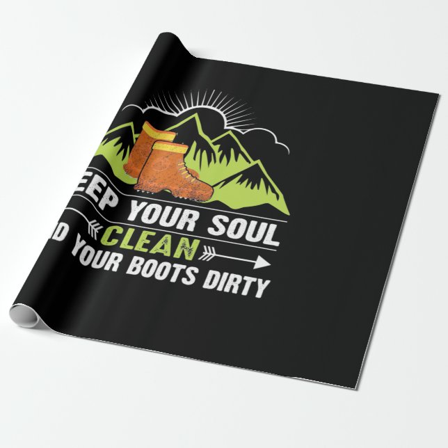 Wandern Behalte Ihr Soul sauber Geschenkpapier (Ungerollt)