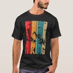Wandern Berge Berge Retro Bergsteiger Wandern T-Shirt