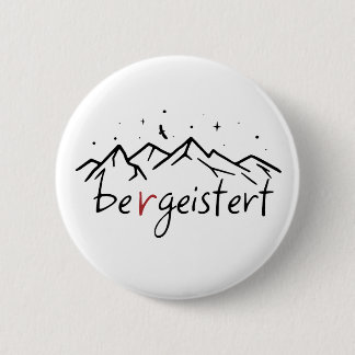 Wandern Berge Bergeistert Alpen Wortspiel Button