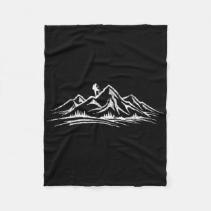 Wandern Berge Wanderer Abenteuer Camping Outdoor Fleecedecke