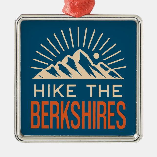 Wandern Berkshires Massachusetts Sunburst Ornament Aus Metall (Vorne)
