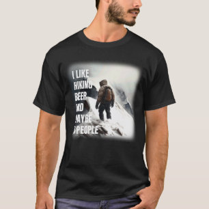 Wandern Bier & Wandern Bergwandern Gipfel Bier w T-Shirt
