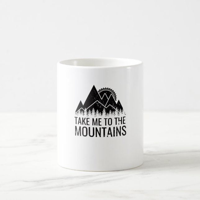 Wandern - bringen Sie mich in die Berge Kaffeetasse (Mittel)