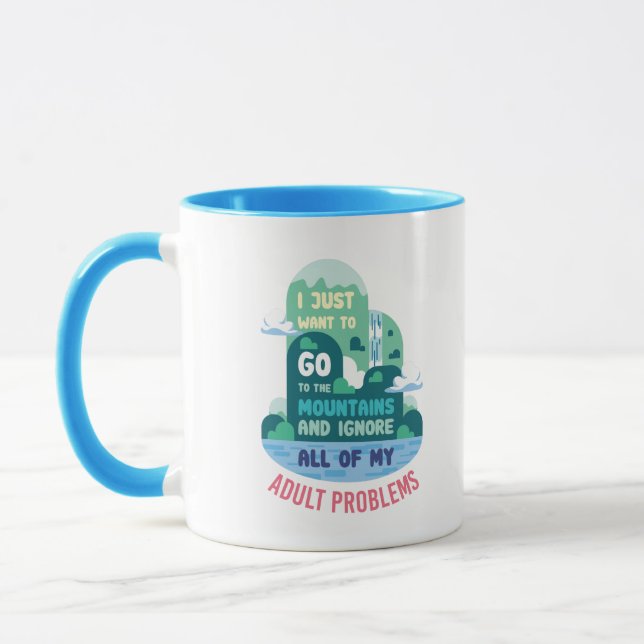 Wandern Camping Geschenke Tasse (Links)
