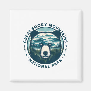 Wandern Camping Great Smoky Mountains Nationalpark Magnet