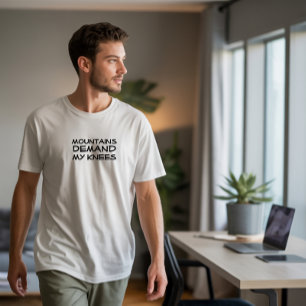 Wandern Camping Humor schwarz T-Shirt