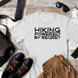 Wandern Camping Humor schwarz T-Shirt