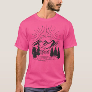 Wandern Camping Natur Abenteuer Liebhaber Minimal T-Shirt
