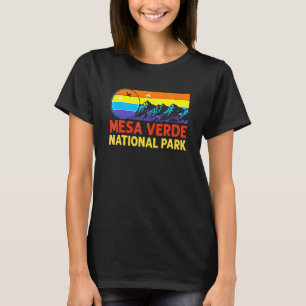 Wandern Camping Retro Stil Mesa Verde Nationalpark T-Shirt
