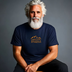 Wandern Camping Trekking Humor gelb T-Shirt