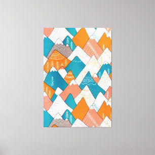 Wandern Camping Weltreisen Berggipfel Leinwanddruck