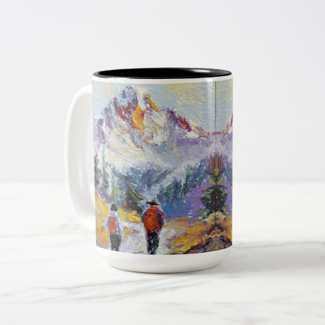 Wandern - Colorado Malerei - Tasse & Cups (Vorderseite Links)