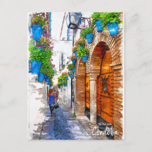 Wandern Cordobas Alley - Spanien Postkarte