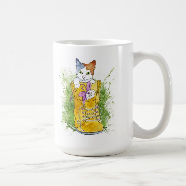 Wandern der Miezekatze Kaffeetasse (Rechts)