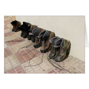 Wandern der Stiefel-Karte