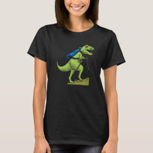 Wandern Dinosaur Rex Trekking Männer Frauen T-Shirt