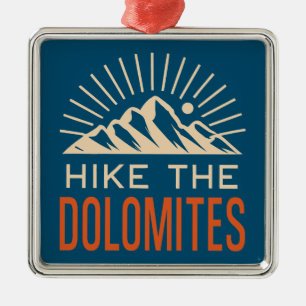 Wandern Dolomiten Italien Sunburst Ornament Aus Metall