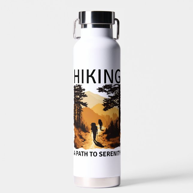Wandern: Ein Weg zur Ruhe Trinkflasche (Vorne)