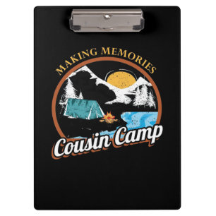 Wandern Erinnerungen Cousin Camp Klemmbrett