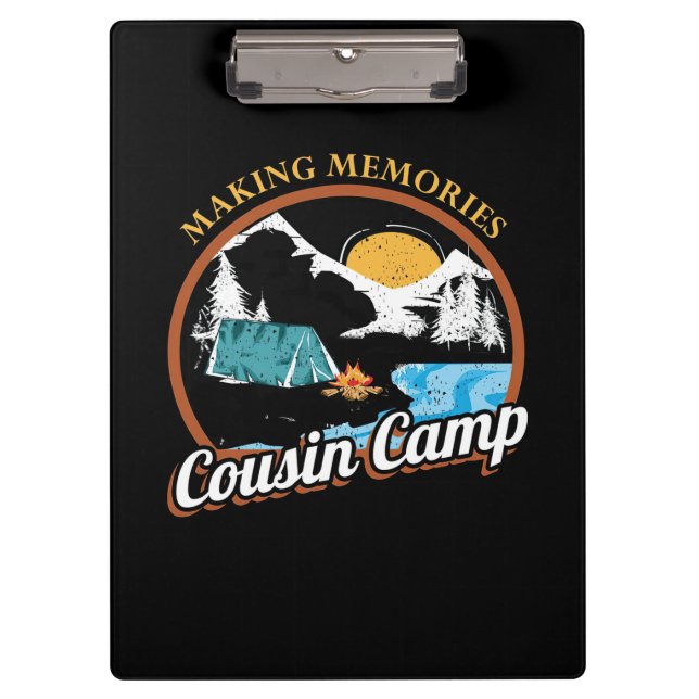 Wandern Erinnerungen Cousin Camp Klemmbrett (Vorderseite)