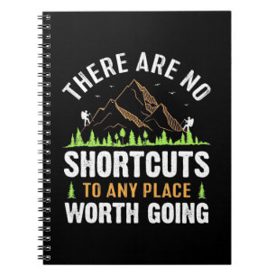 Wandern Es gibt keine Shortcuts Notizblock