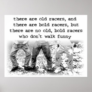 Wandern Funny Dirt Bike Motocross Poster