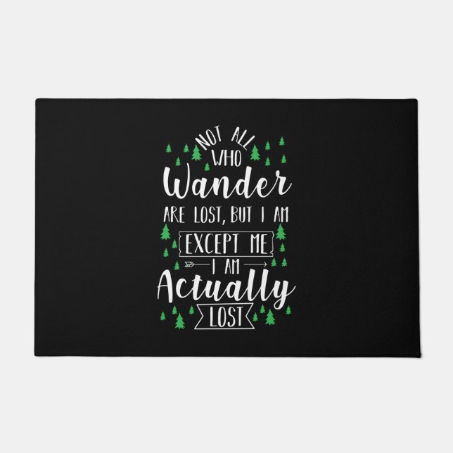 Wandern Funny Sprichwort Fußmatte (Vorderseite)