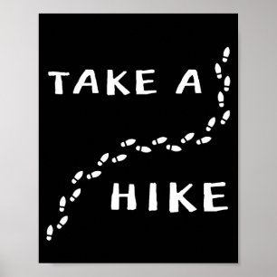 Wandern - Fußstapfen Poster