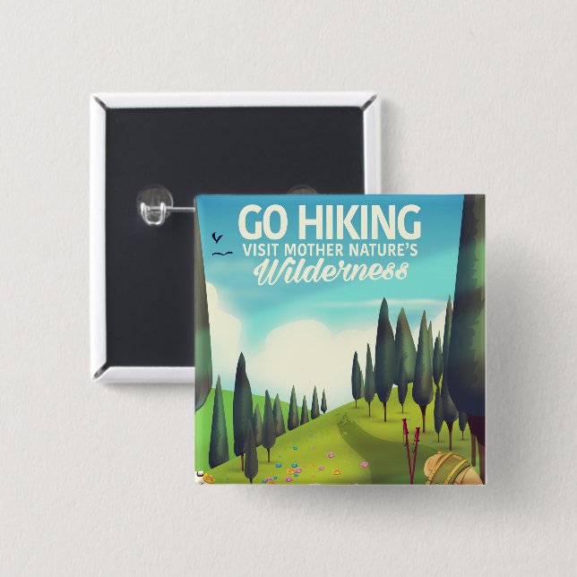 Wandern gehen! button (Vorne & Hinten)