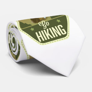 Wandern gehen Patch Krawatte