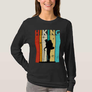 Wandern gehen Wanderberge Wald Outdoor Camper T-Shirt