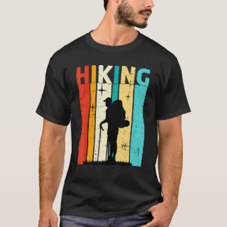 Wandern gehen Wanderberge Wald Outdoor Camper T-Shirt