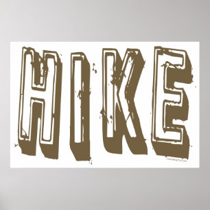 Wandern, Hiker, Wandern Poster