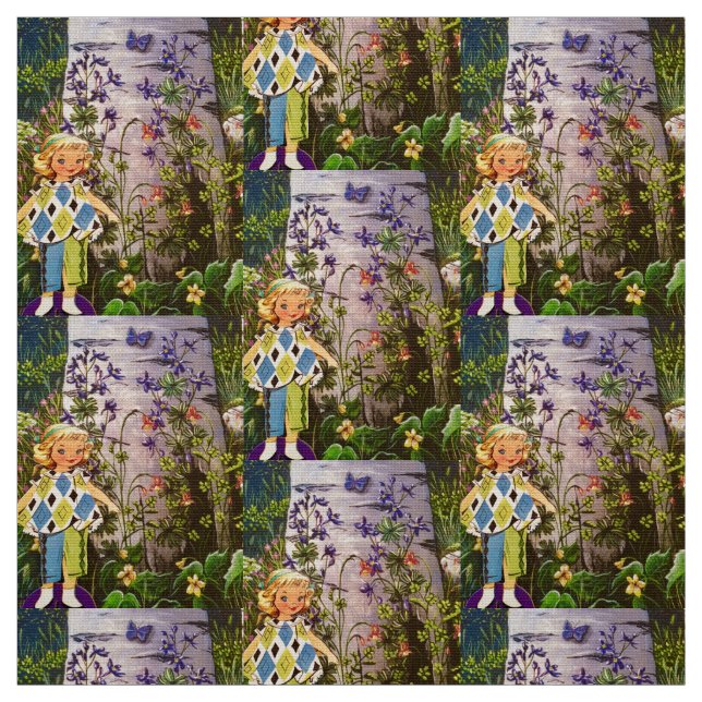 Wandern im Alten Aspen Grove Stoff (Muster)