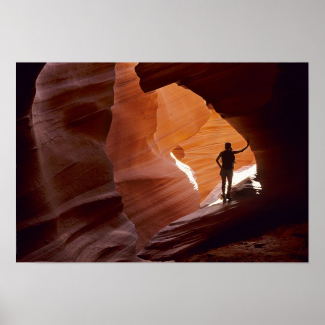 Wandern im Corkschraube-Bereich von Antelope Poster (Vorne)