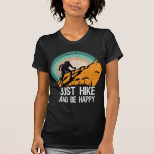Wandern im Freien Abenteuer Wandern Retro T-Shirt