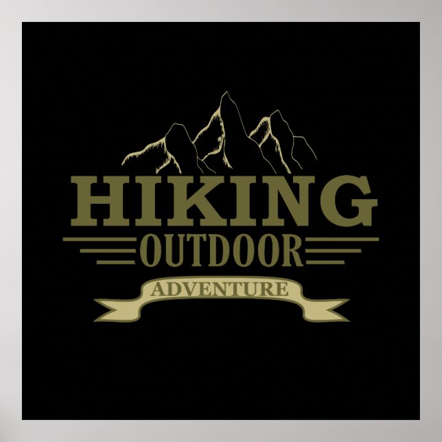 Wandern im Freien Poster (Vorne)