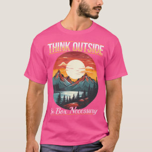 Wandern im Freien Wandern Berg denken Außerhalb ke T-Shirt