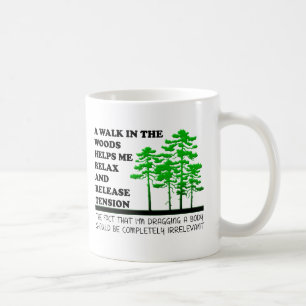 Wandern im Wald Lustiger Becher Tasse