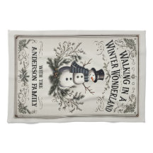 Wandern im Winter Wonderland Snowman