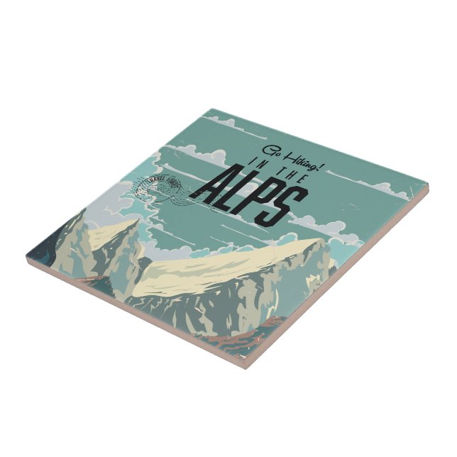 Wandern in den Alpen Fliese (Seite)