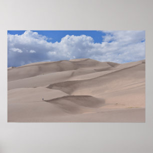 Wandern in den Great Sand Dunes, Colorado Poster