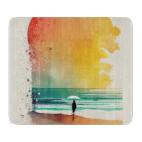 Wandern in die Waves Abstrakt Beach Art